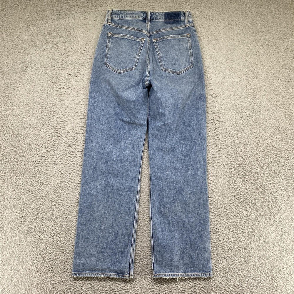 Abercrombie 90s Relaxed Jeans Womens 28 High Rise Curve Love Blue Stretch Denim - Picture 12 of 14